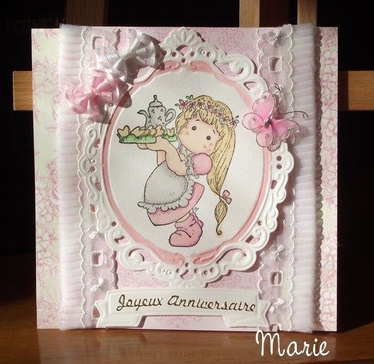 Carte d'anniversaire pour Elise/abcduscrap