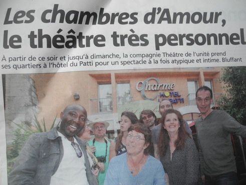 CHAMBRES D'AMOUR - Théâtre de l'Unité (Théâtre de Grasse TDG)