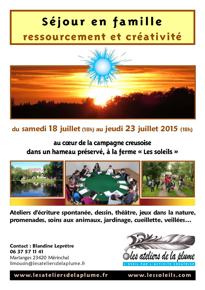 Mots Coupés Notre Temps 29 Mars 2015 Séjour en famille - ressourcement et créativité - du 18 au 23 juillet