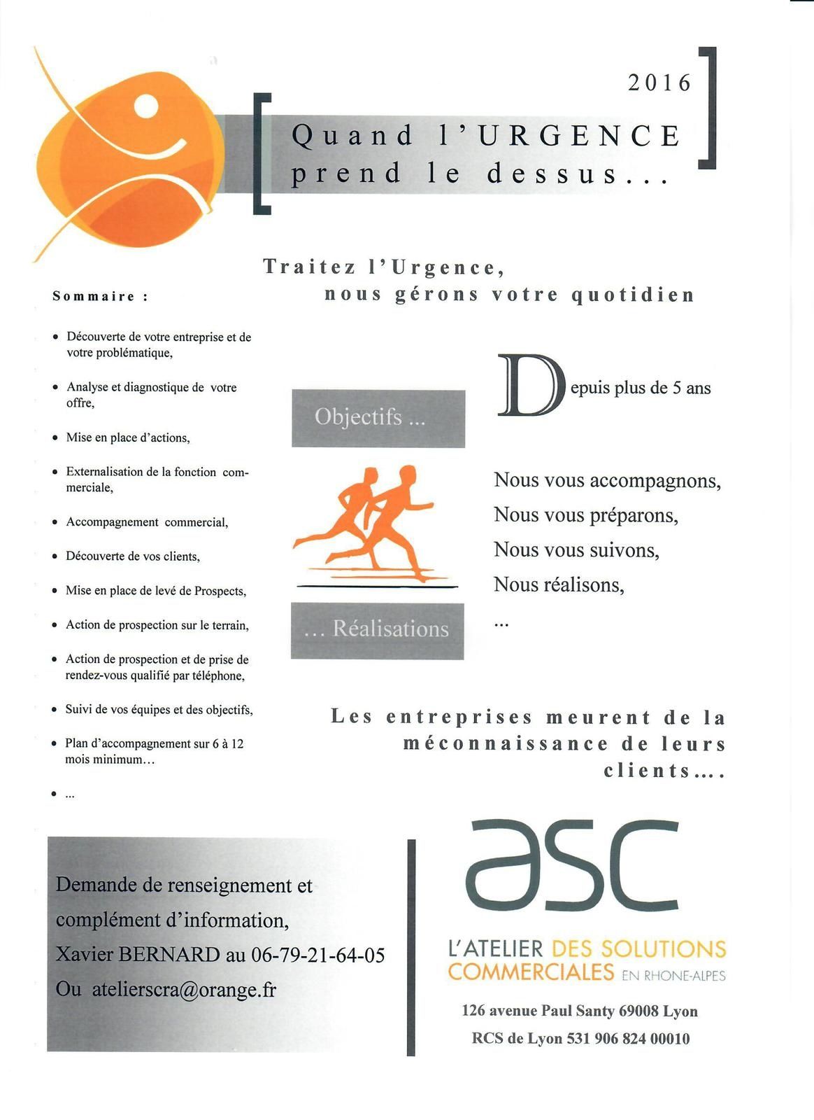 Quand l’urgence prend le dessus... Traitez l’Urgence, nous gérons votre quotidien commercial.