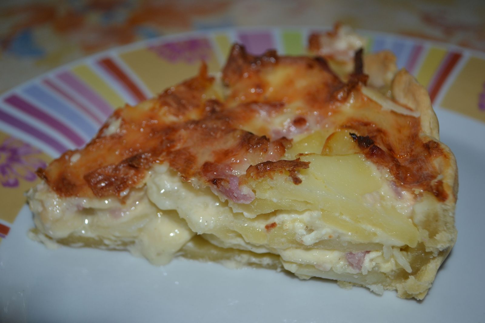 Recette Tarte Au Maroille Pomme De Terre tarte maroilles , pomme de terre , lardons - chez kiki cuisine