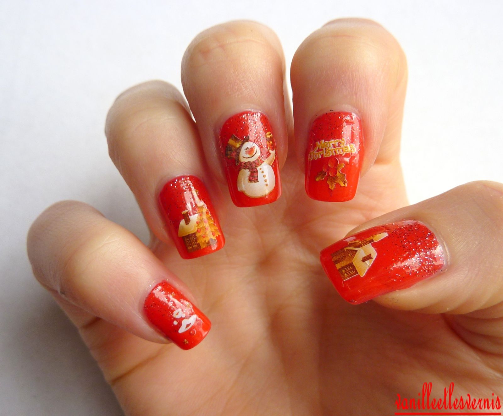 Nail Art spécial Noël!!! - Vanille et les vernis