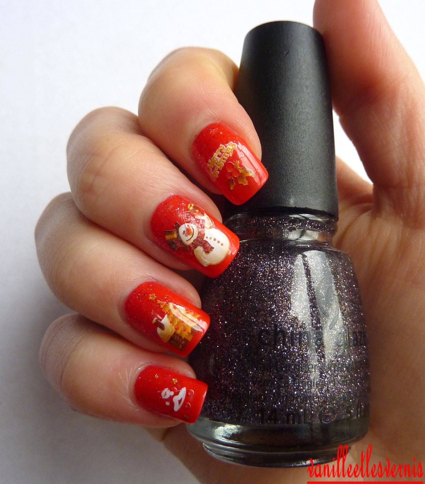 Nail Art spécial Noël!!! - Vanille et les vernis