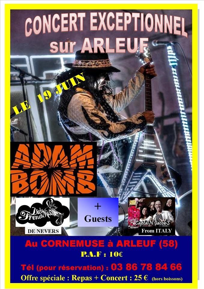 CONCERT ADAM BOMB promo émission Radio Morvan 95.8