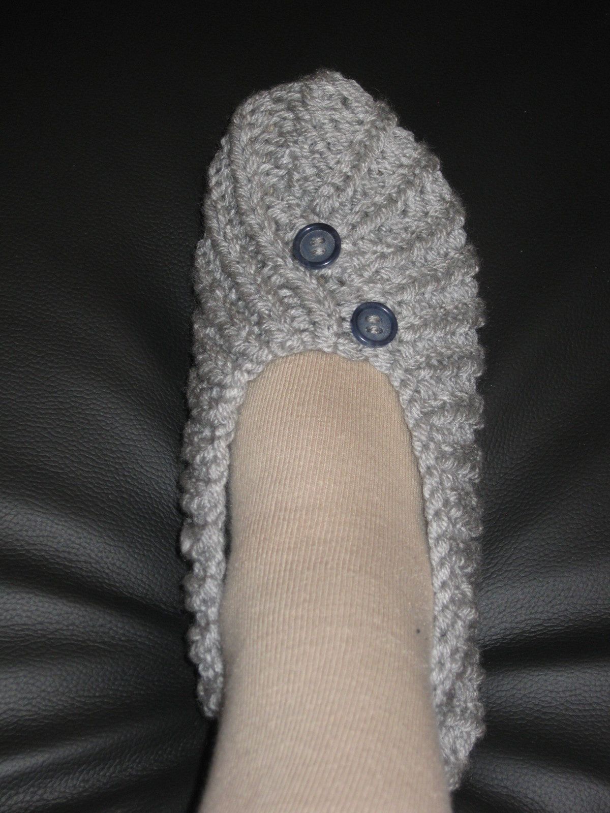 chaussons au tricot