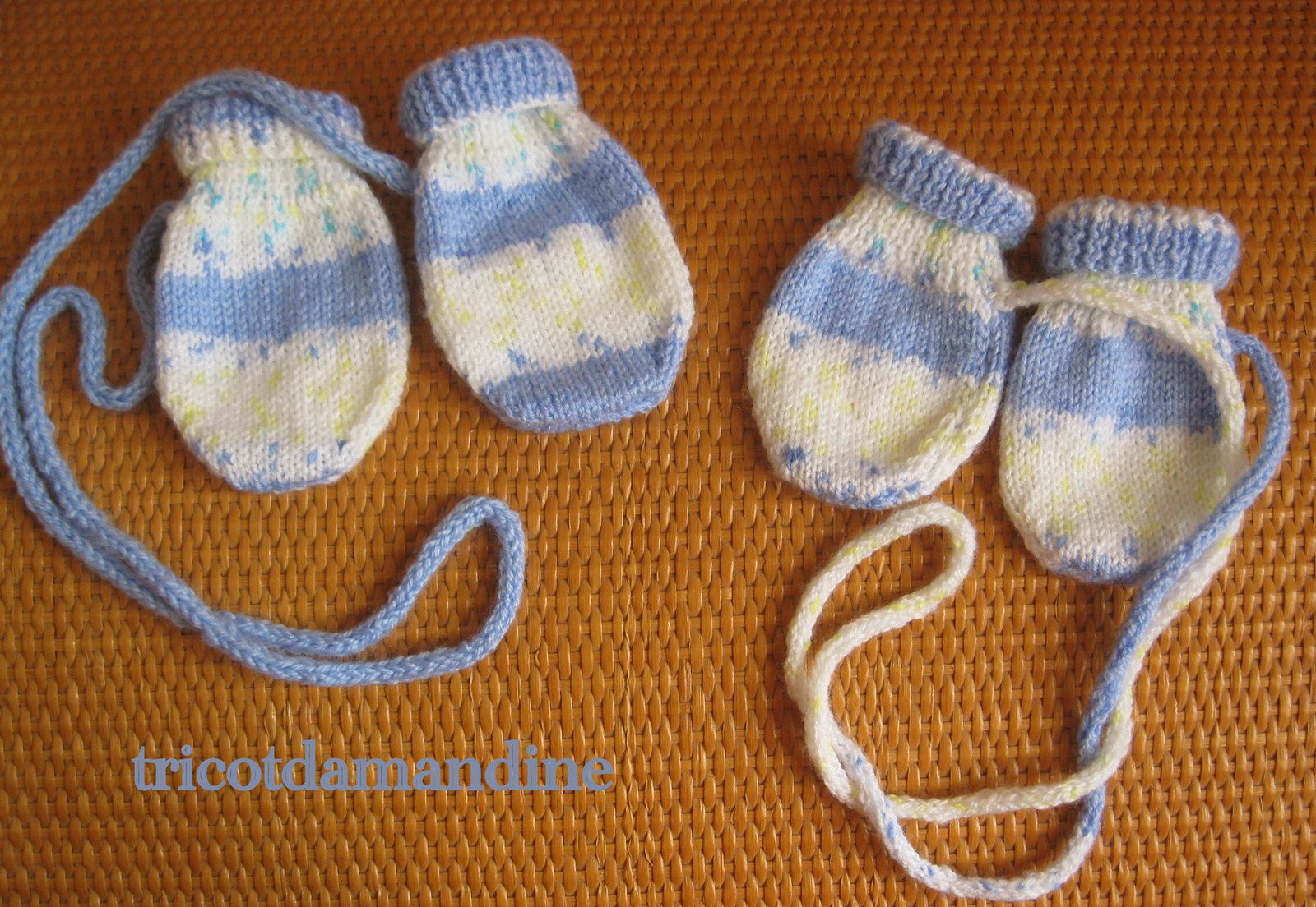 Des moufles pour mon petit fils ... - Le blog de  tricotdamandine.over-blog.com