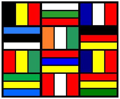 Créer et colorier les drapeaux du monde