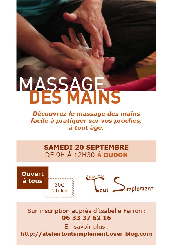Massage des mains 20 septembre 2014