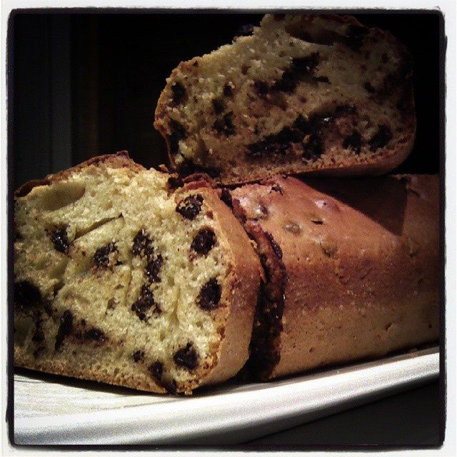 Gâteau à l'huile d'olive et aux pépites de chocolat