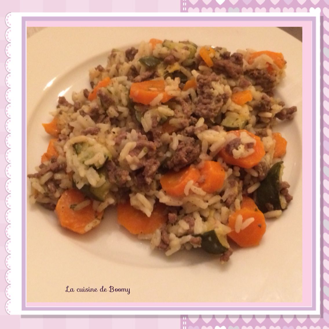 Riz aux légumes et à la viande hachée (Cookeo) - La cuisine de Boomy