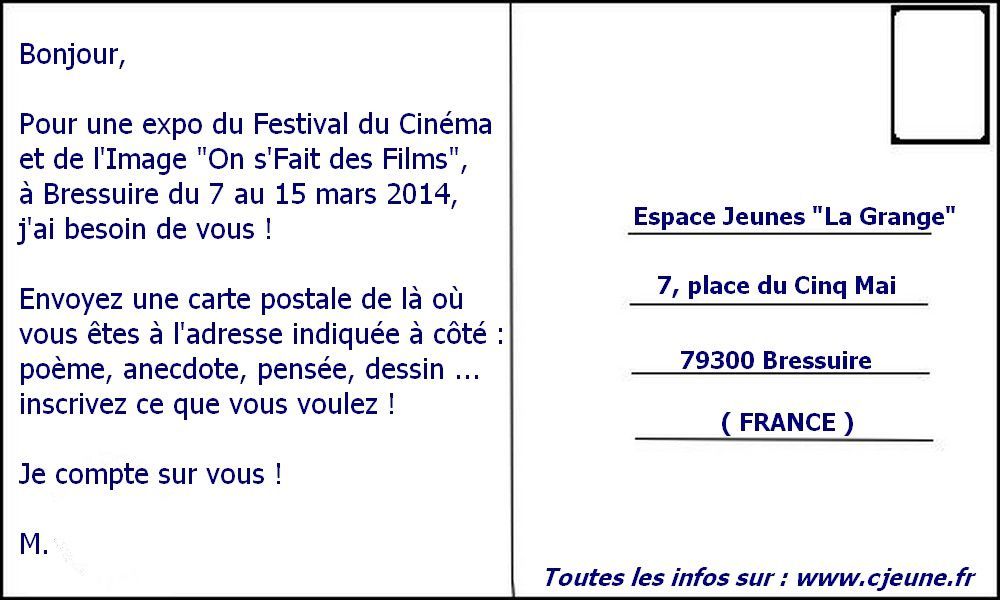 Comment On Dit Pour En Espagnol presentation d'une carte postale
