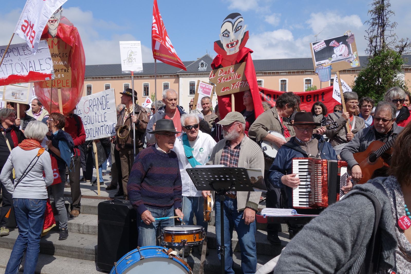 Manif Anti-TAFTA à Annecy le 18 avril 2015