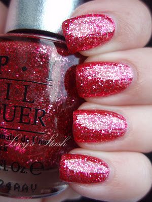 Opi red glitter nail polish store