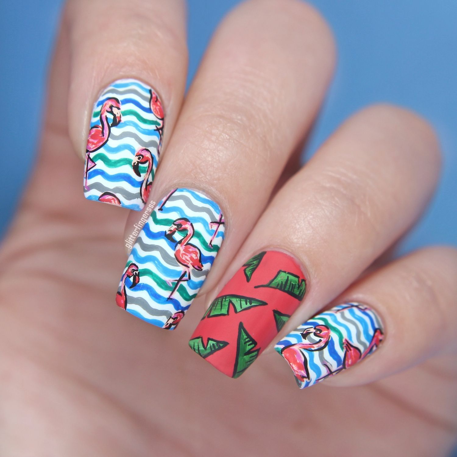 Flamingo nails online