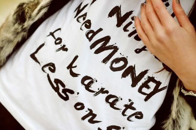 Brashy Couture T-shirt, fur