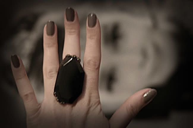 fashion ring, agate stone, audrey hepburn
