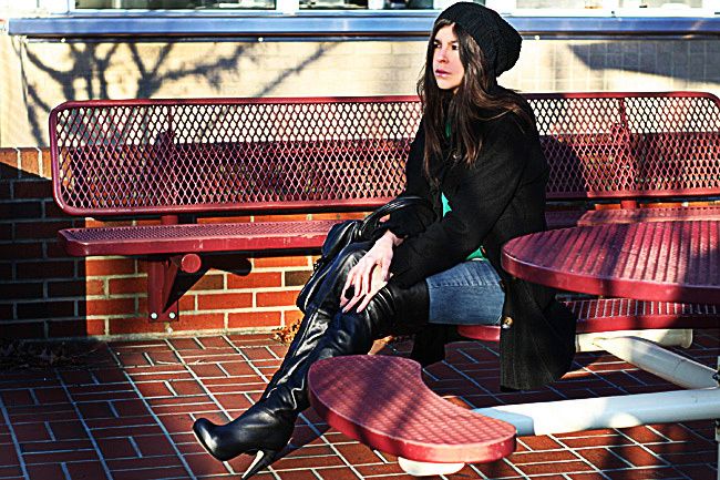 Topshop boots, over the knee boots, Fashion
