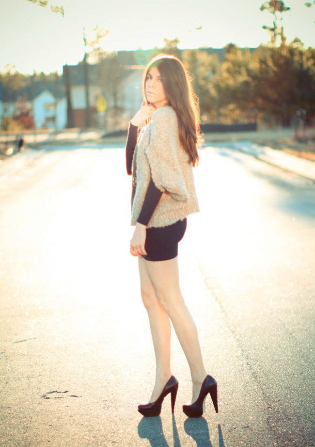 fashion, lbd dress, american apparel body con, aldo heels