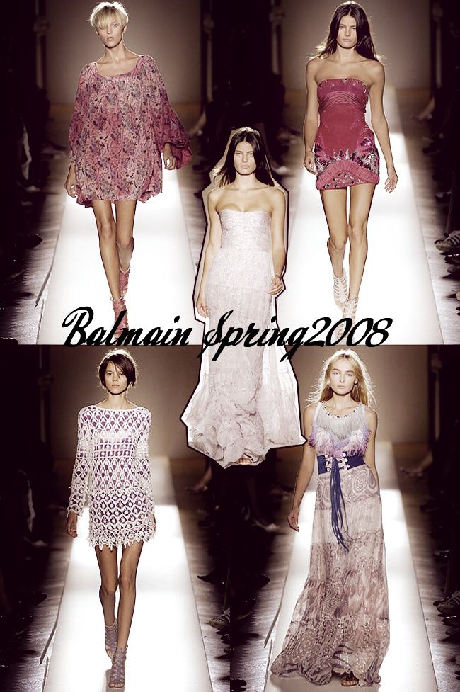 Balmain Spring Summer 2008 Ready To Wear, Paris Fashion Week