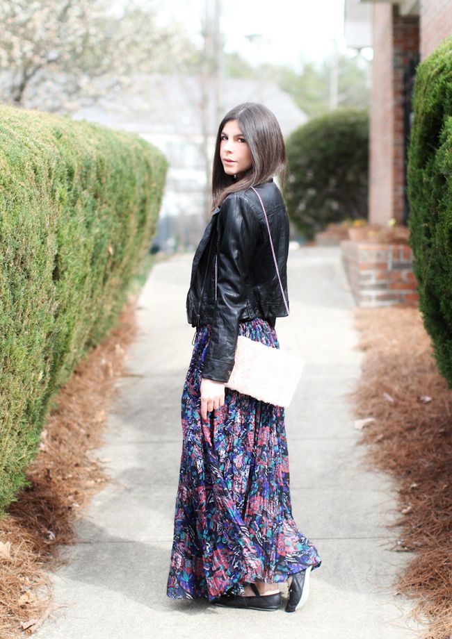 ballet flats, motorcycle leather jacket, fashion