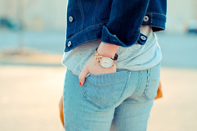 Alexander Wang Tank, Marc Jacobs watch, Sold Design Lab jeans, LAMB sandals, Gap Fashion outfit
