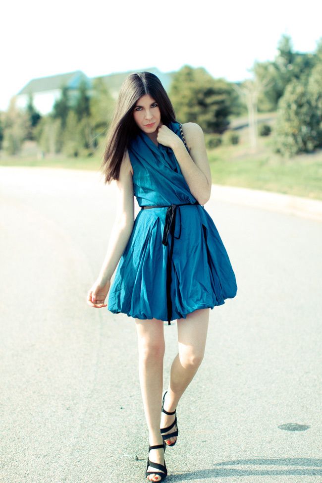 Dress, Fashion, LAMB sandals, Vintage Chanel bag