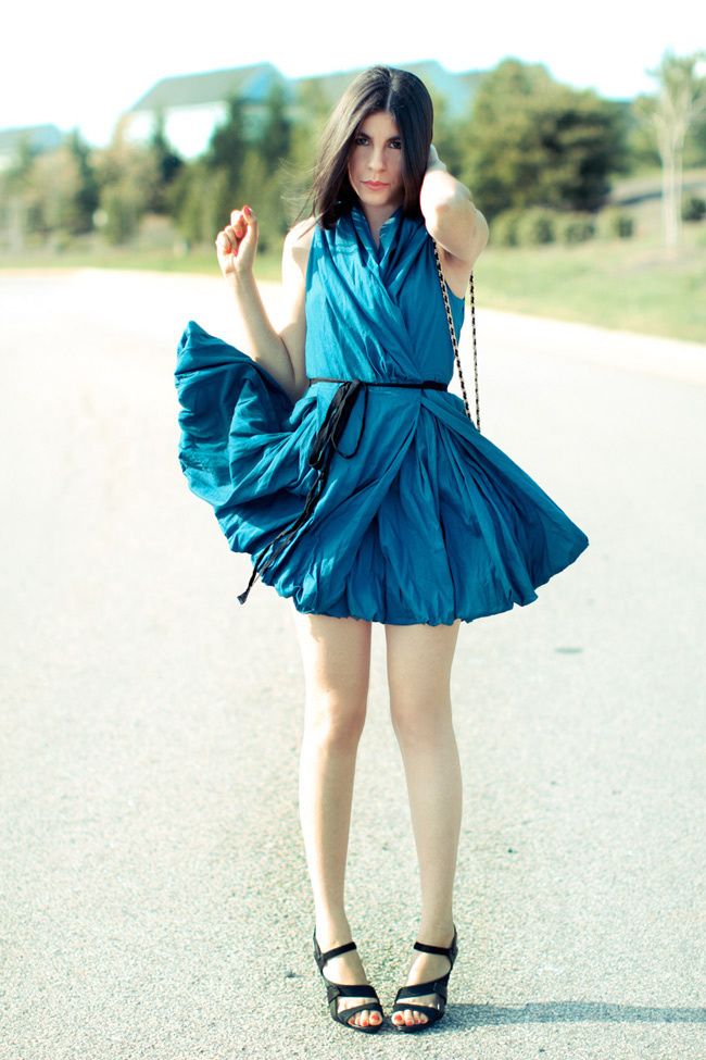 Dress, Fashion, LAMB sandals, Vintage Chanel bag
