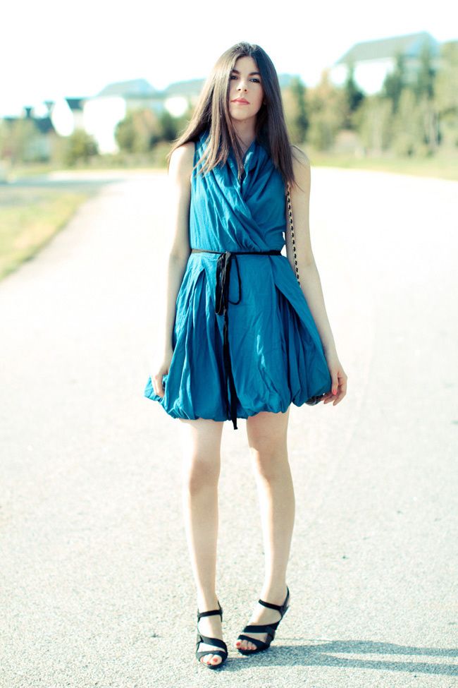 Dress, Fashion, LAMB sandals, Vintage Chanel bag