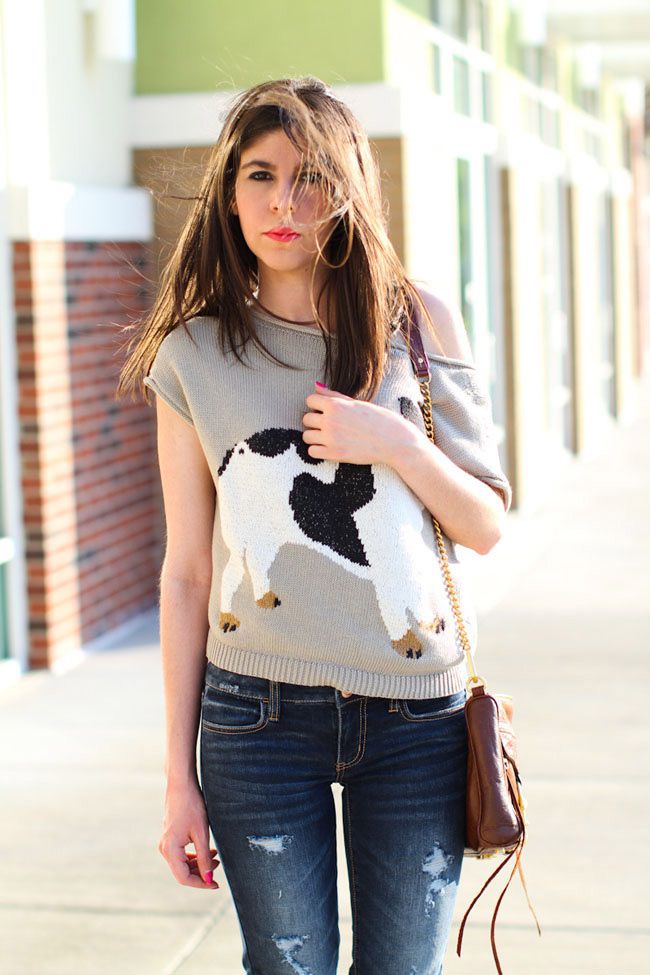 Cropped knit, Dolce Vita shearling boots, American Eagle jegging, Rebecca Minkoff leather bag, Cancan, Fashion outfit,