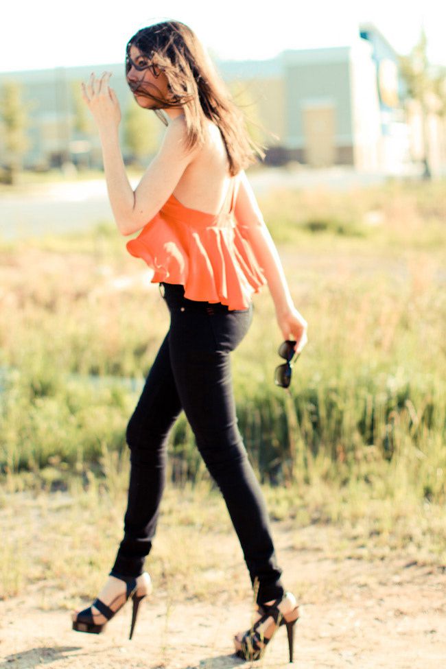 BDG Skinny jeans, Balenciaga platform sandals, Halston sunglasses, Urban Outfitters, Ysterike blouse, Fashion
