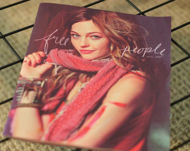 Sasha Pivovarova April 2011 Free People Catalog, Fashion model