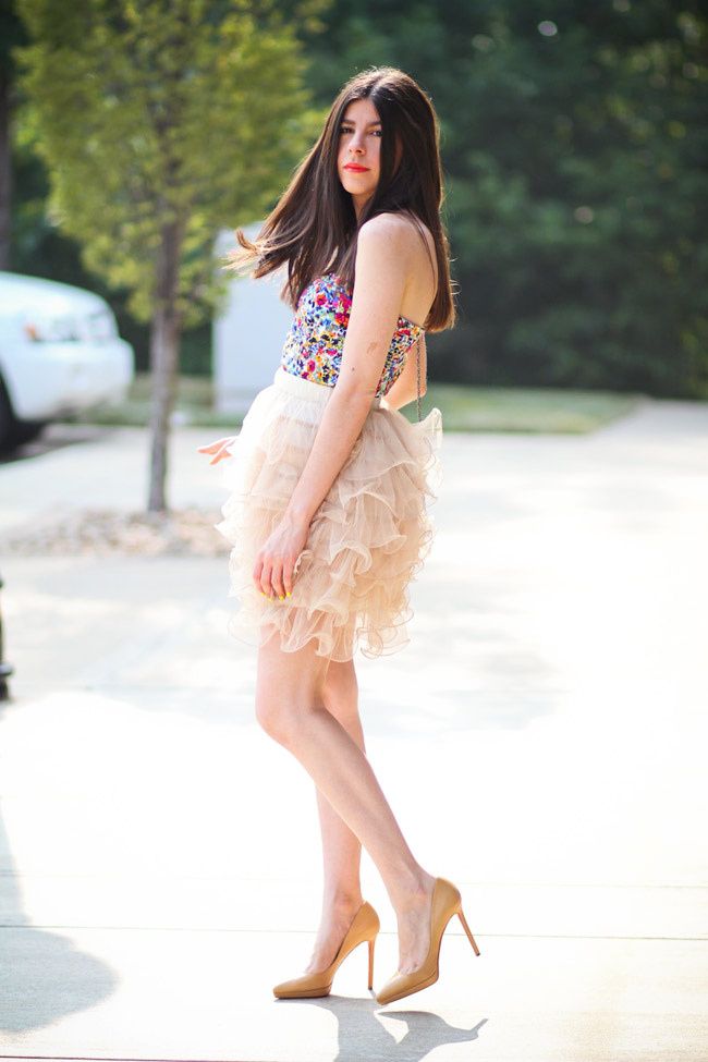 Carrie Bradshaw tutu, Sex and the City inspired fashion, Christian Louboutin Pigalle, ballerina style, ballet