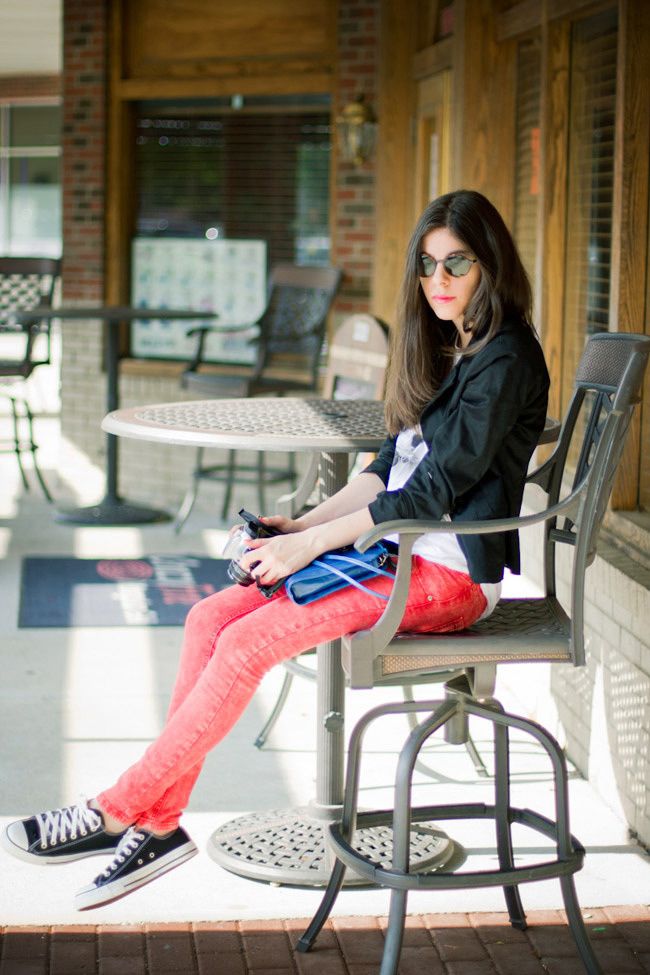Converse All Star, Red Skinny Jeans, Brashy Couture, Fashion Outfit