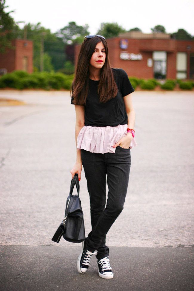 Superfine skinny jeans, Chuck Taylor All Star, Fashion outfit, Puma watch, Givenchy Nightingale bag
