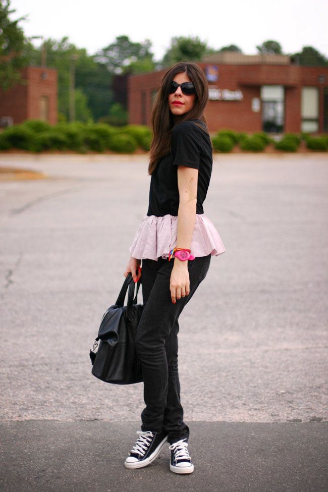 Superfine skinny jeans, Chuck Taylor All Star, Fashion outfit, Puma watch, Givenchy Nightingale bag