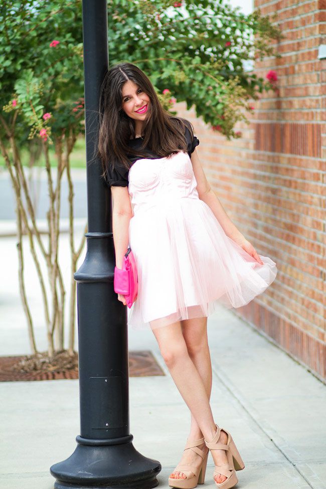 Tulle Prom dress, Sweetheart neckline, Pink dress, Fashion outfit