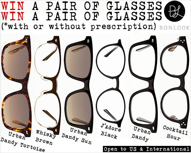 Bonlook glasses, Fashion sunglasses, Win prescription eyeglasses, giveaway