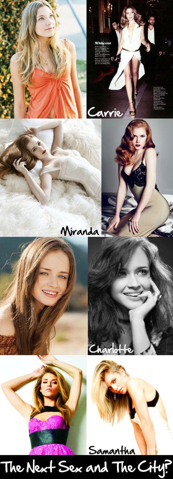 Sex and The City Fashion, Amy Adams, Alexis Bledel, Sarah Roemer, Annalynne McCord
