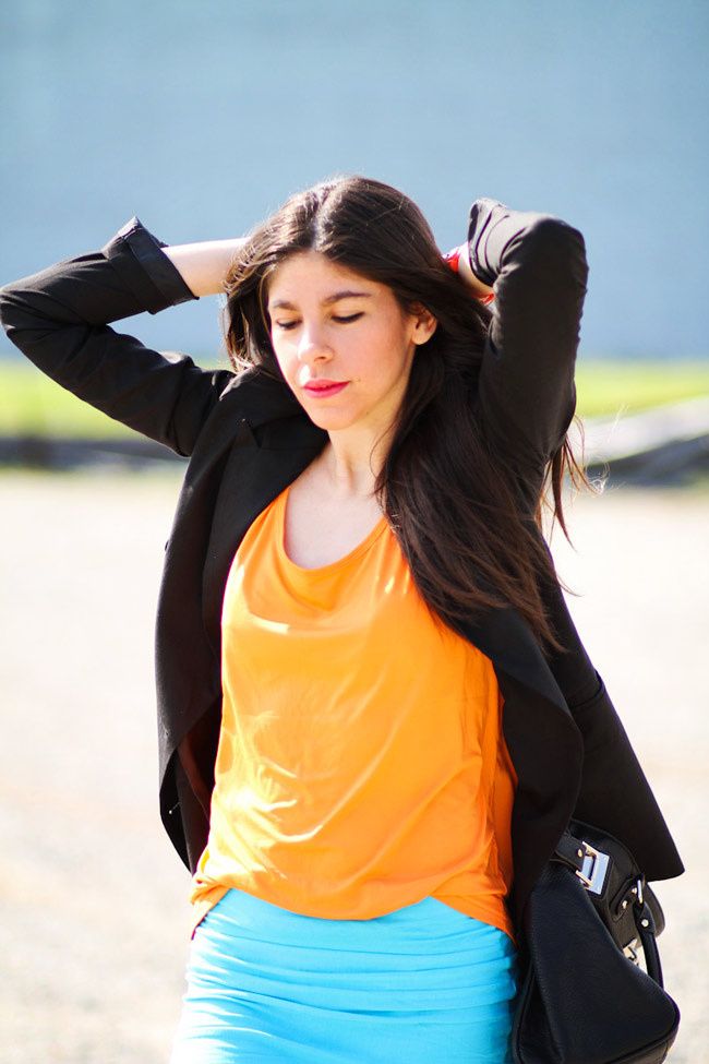Color Blocking, Converse All Star, Fashion Outfit, Nixon Neon Watch