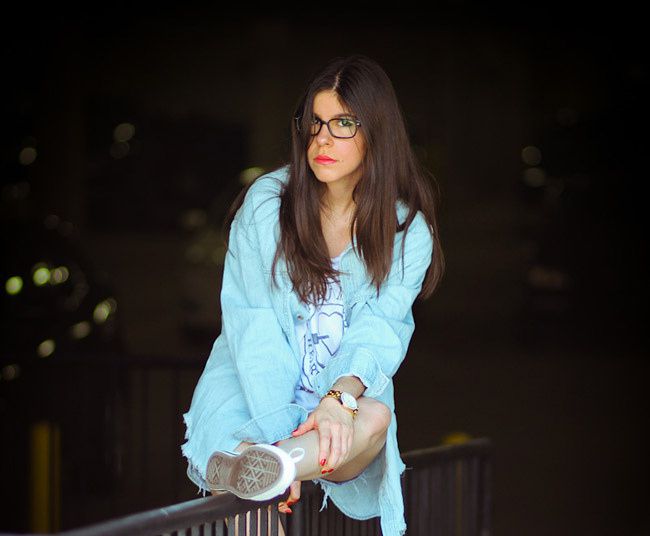 Denim Shirt Fashion, Converse Chuck Taylor