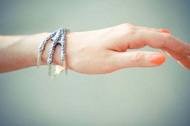 Pamela Love Talon Cuff, Fashion, Hot Pink Neon nail polish