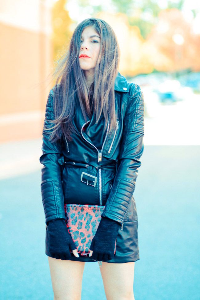Leather Trench Coat, Marni Platforms, Ray Ban Wayfarer sunglasses, Fashion Outfit