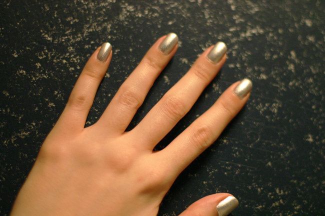 Metallic Silver Nail Polish, Fashion photography