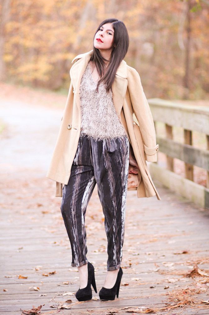 Camel Coat, Margot Tenenbaum, Asos Pumpkin pumps, Fashion Outfit