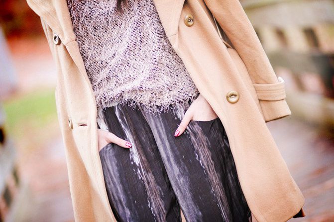 Camel Coat, Margot Tenenbaum, Asos Pumpkin pumps, Fashion Outfit