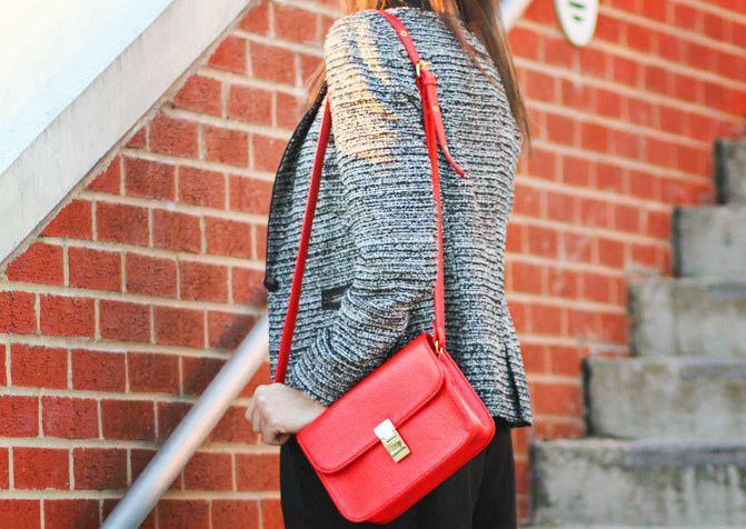 Stylemint, Zara blazer, Velvet loafers, Celine red bag, Mary Kate and Ashley, Fashion outfit