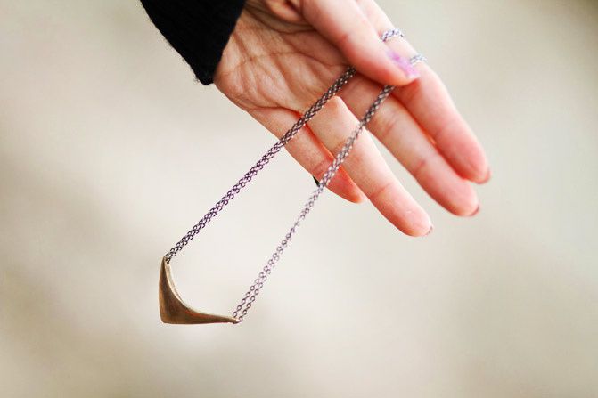Lillian Crowe Necklace, Modern Jewelry, Fashion, Lucky magazine, Fashion outfit