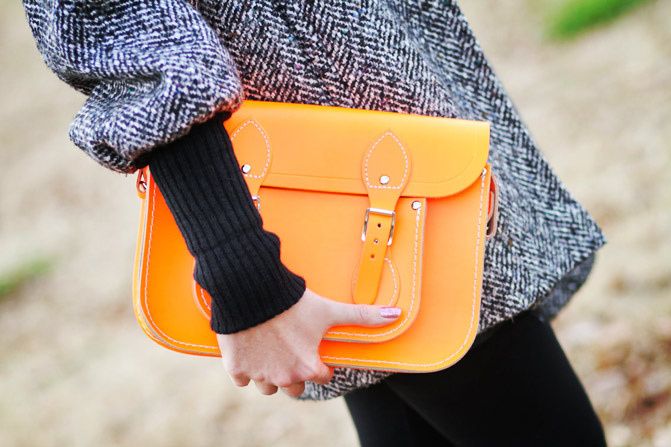 Cambridge Leather Satchel Co Fluorescent neon bag, Fashion