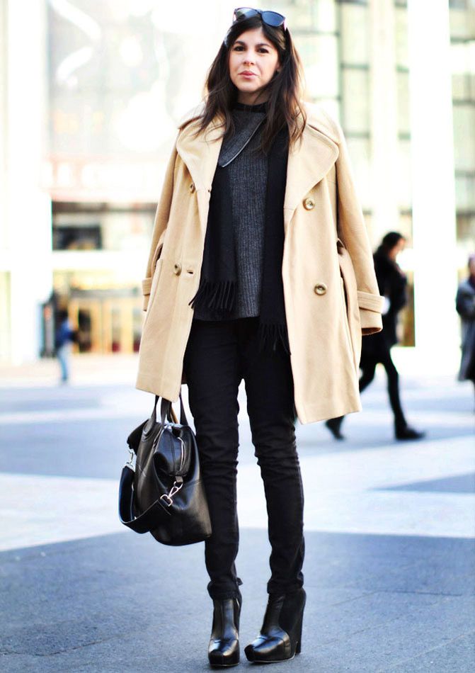 Camel coat NYFW