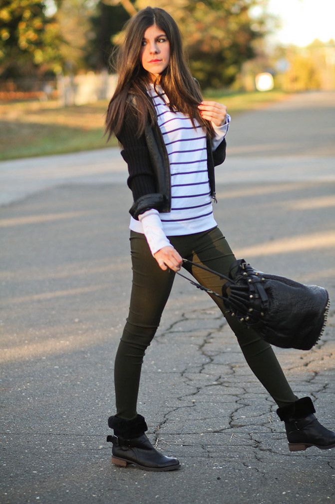 Miranda Kerr Style, Alexander Wang Diego Bucket bag, Matt Bernson boots, Fashion Outfit
